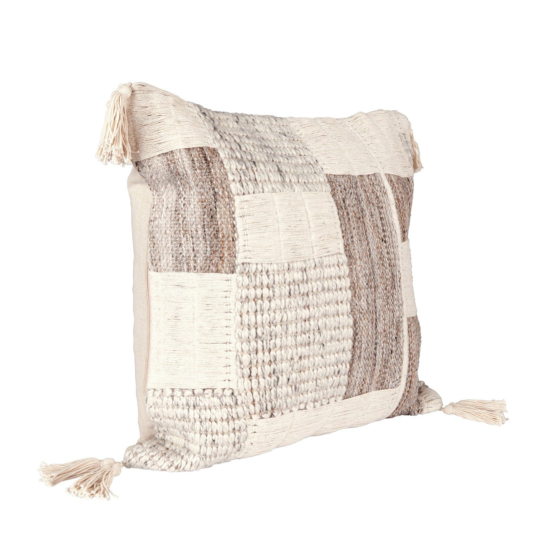 Melange - ML Lamar Pillow - Gray/Ivory