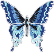 Patch - Beautiful Blue Butterfly - Iron On Nature