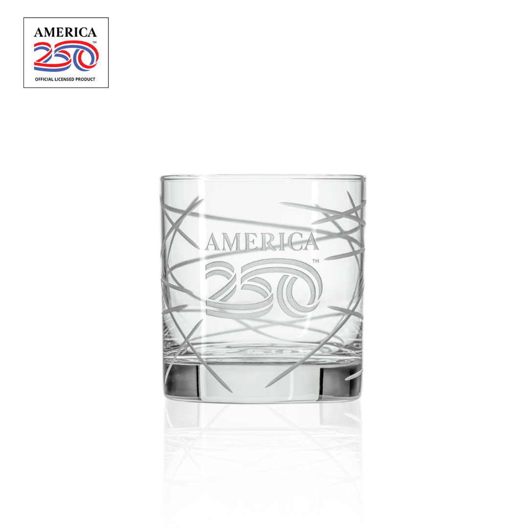 America250™ Longitude 10oz On the Rocks Whiskey Glass | Set of 12
