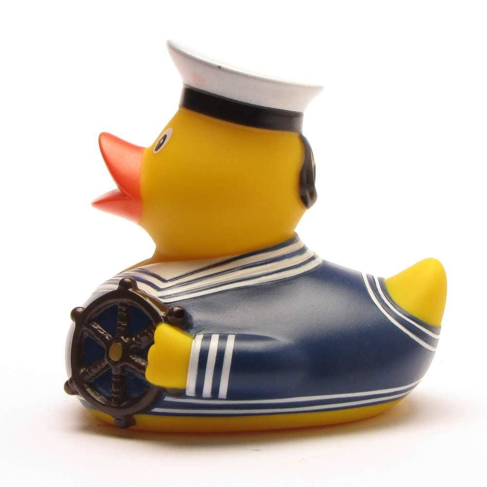 Blue sailor rubber duck - rubber duck