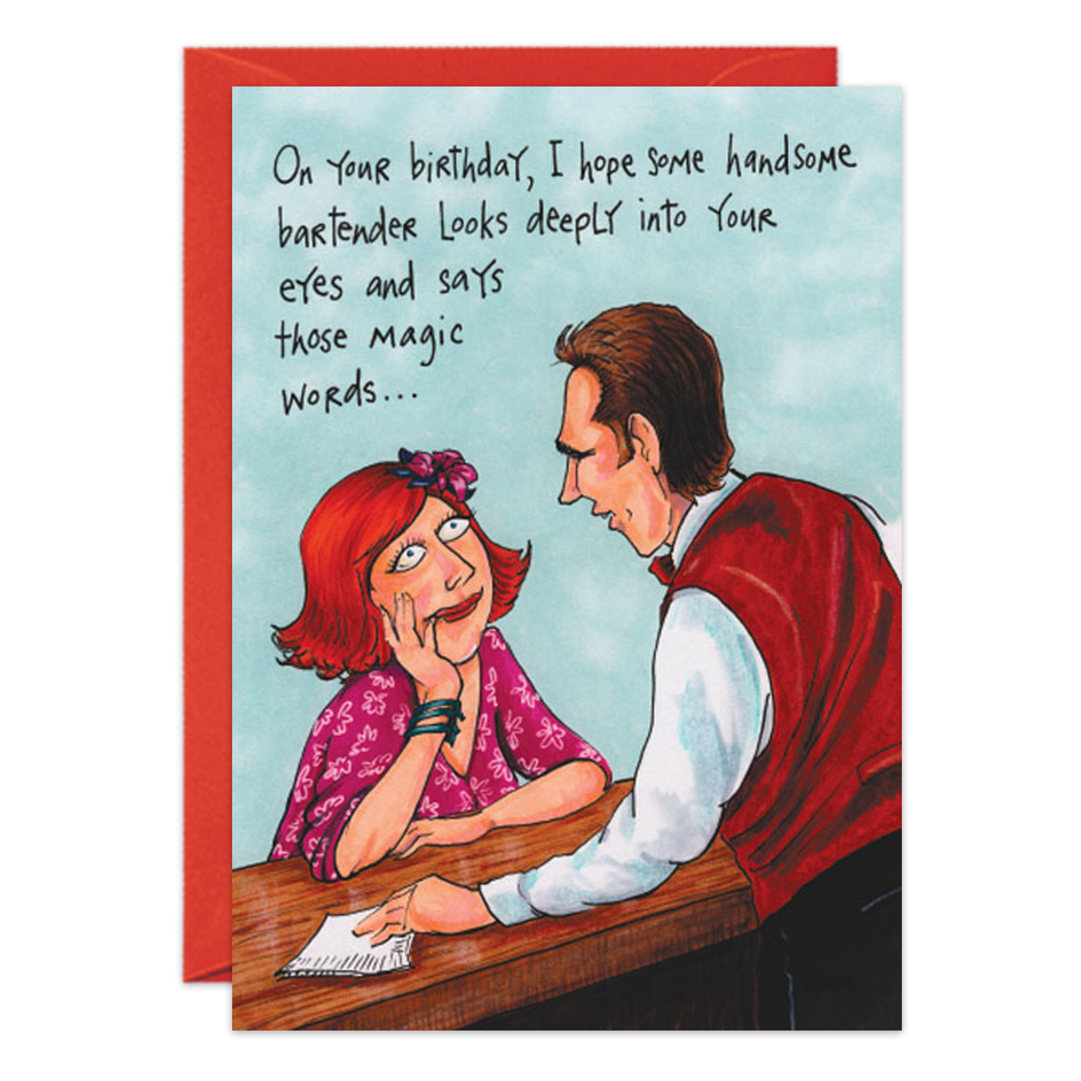 Magic Words Birthday Card - 8468