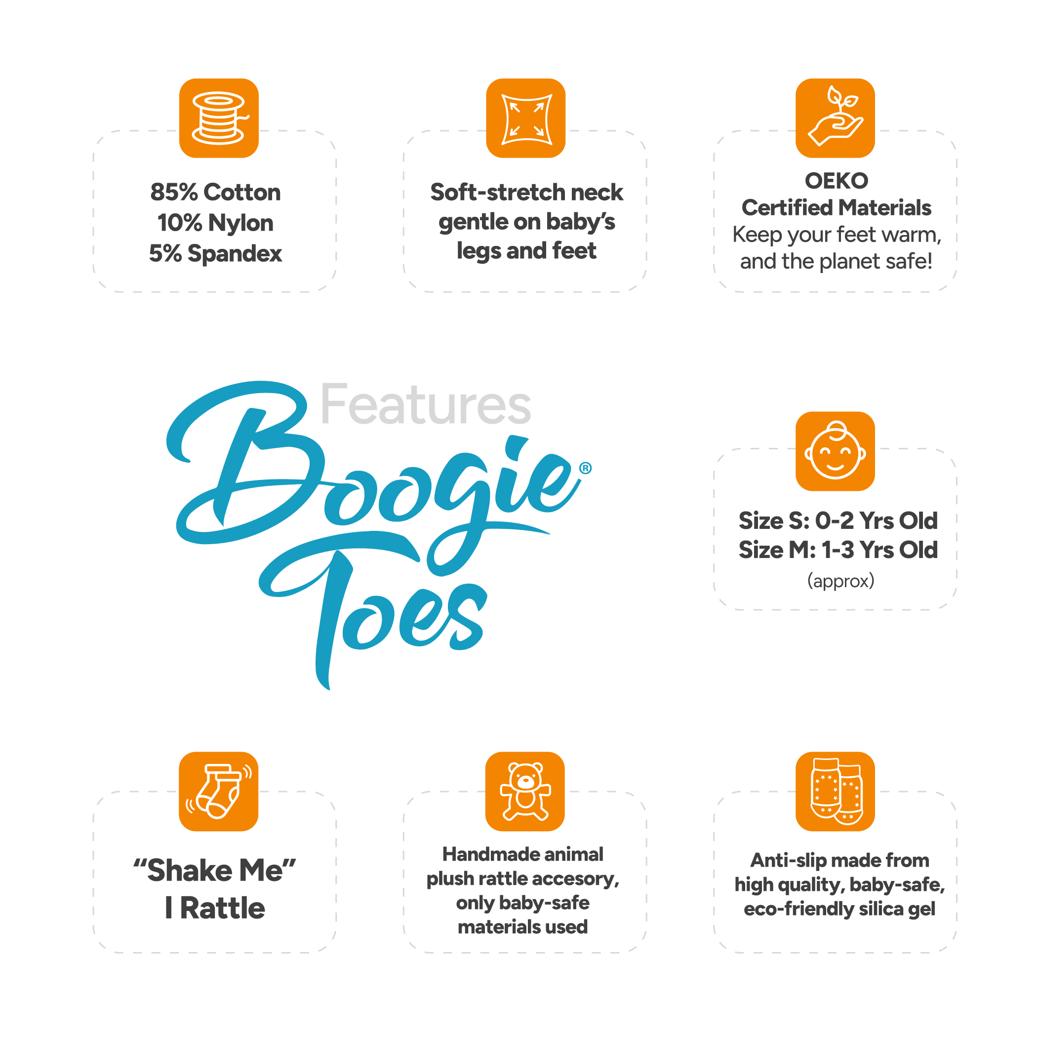 Gray Cat Boogie Toes Rattle Socks