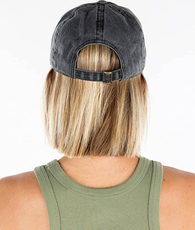 Dad Hat - Dog Mom Block Letters (Black)