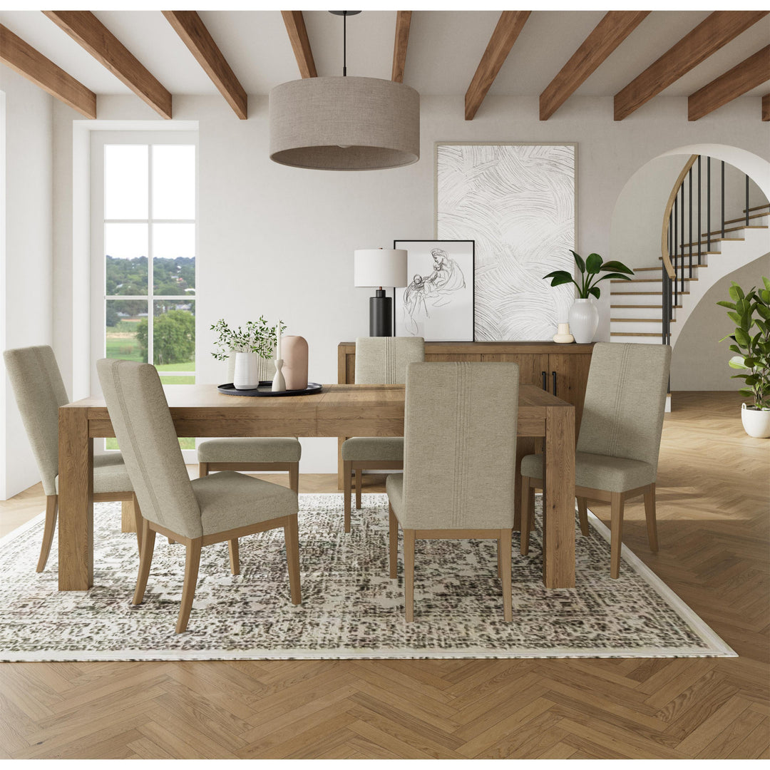 Davie - Upholstered Side Chair (Set of 2) - Light Brown