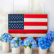 Flag Small - 50 Stars Split with Name