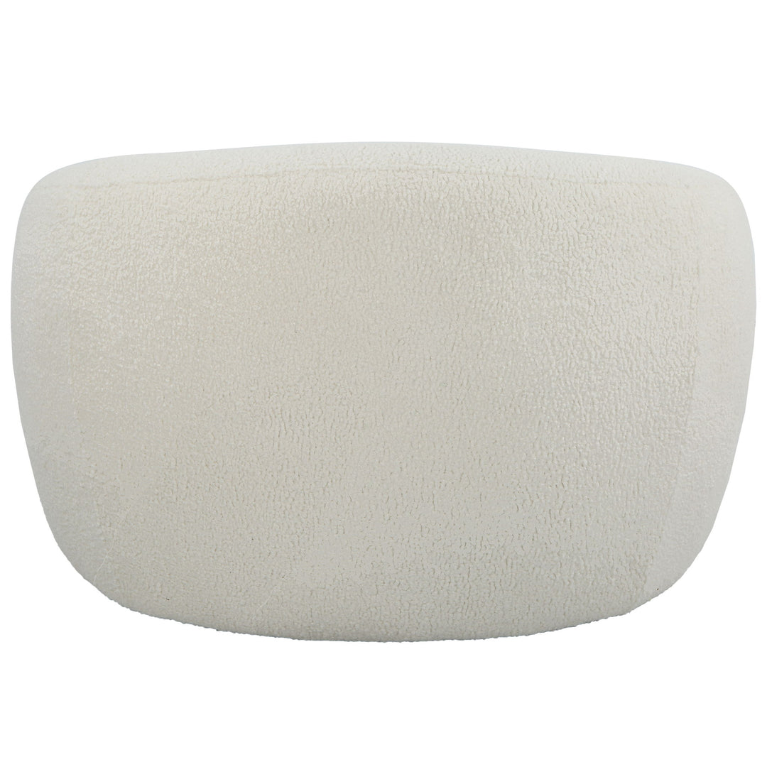 Capra - Art Deco White Swivel Chair