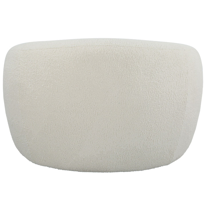 Capra - Art Deco White Swivel Chair