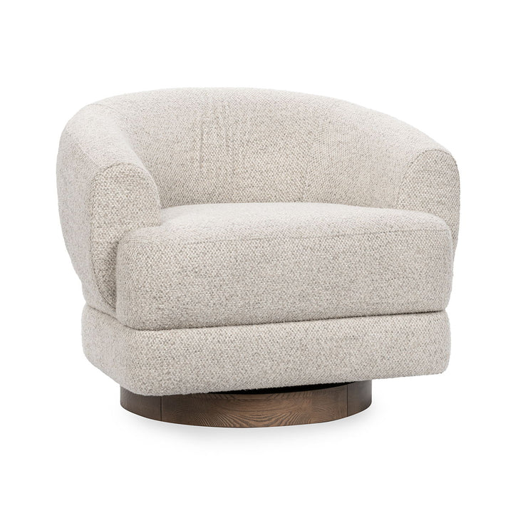 Chassia - Swivel Accent Chair - Pearl Silver