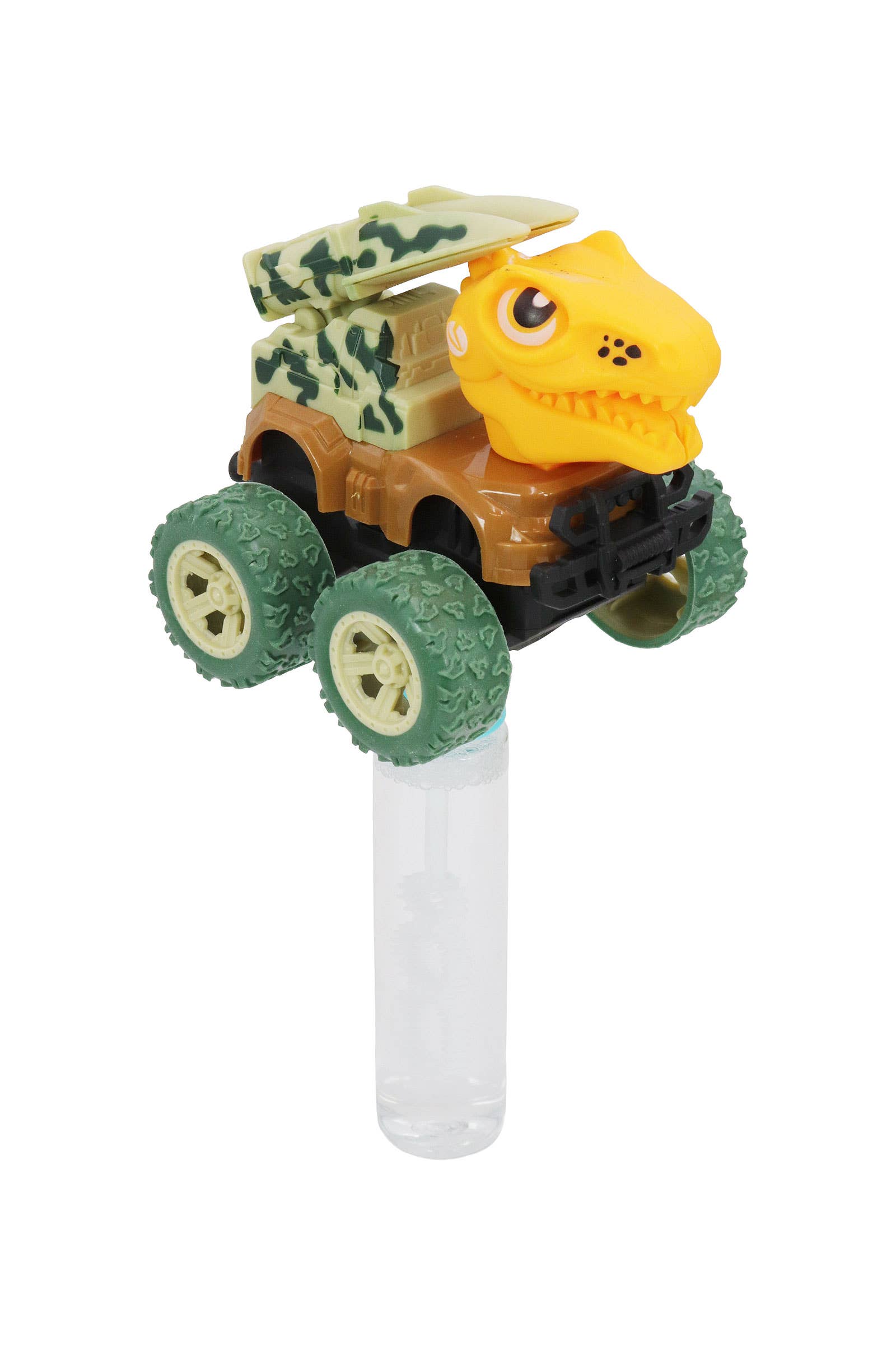 Dinosaur Wind-up Car 3 Hole Bubble Stick Wand
