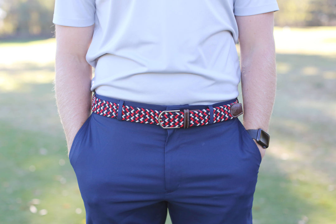 The Oxford Woven Stretch Belt: Medium