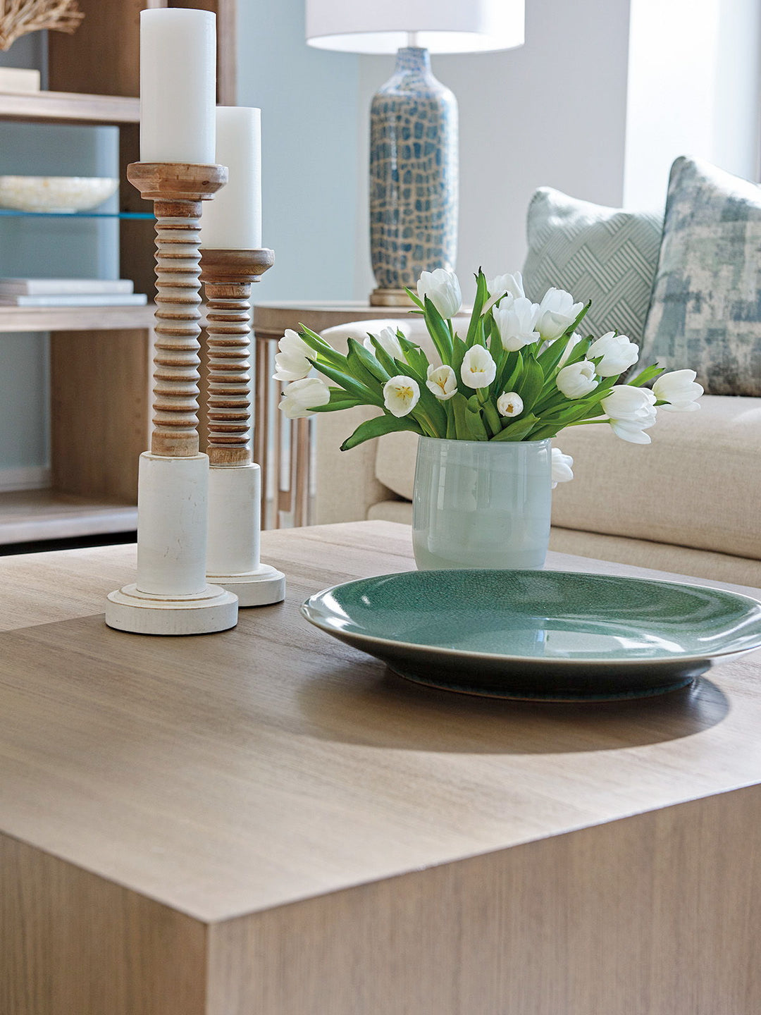 Shadow Play - Tatum Square Cocktail Table - Light Brown