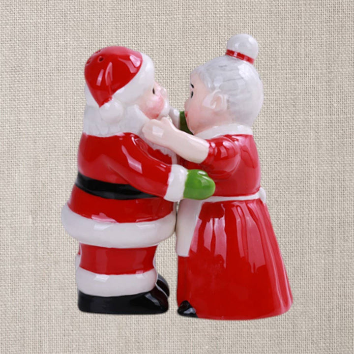 Santa & Mrs. Claus Ceramic Salt & Pepper Shaker Set