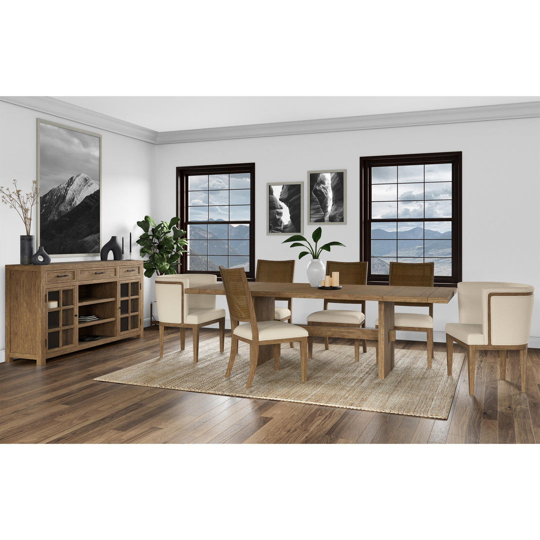 Bozeman - Upholstered Hostess Chair (Set of 2) - Light Brown
