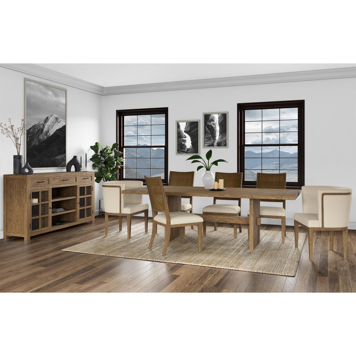 Bozeman - Upholstered Hostess Chair (Set of 2) - Light Brown