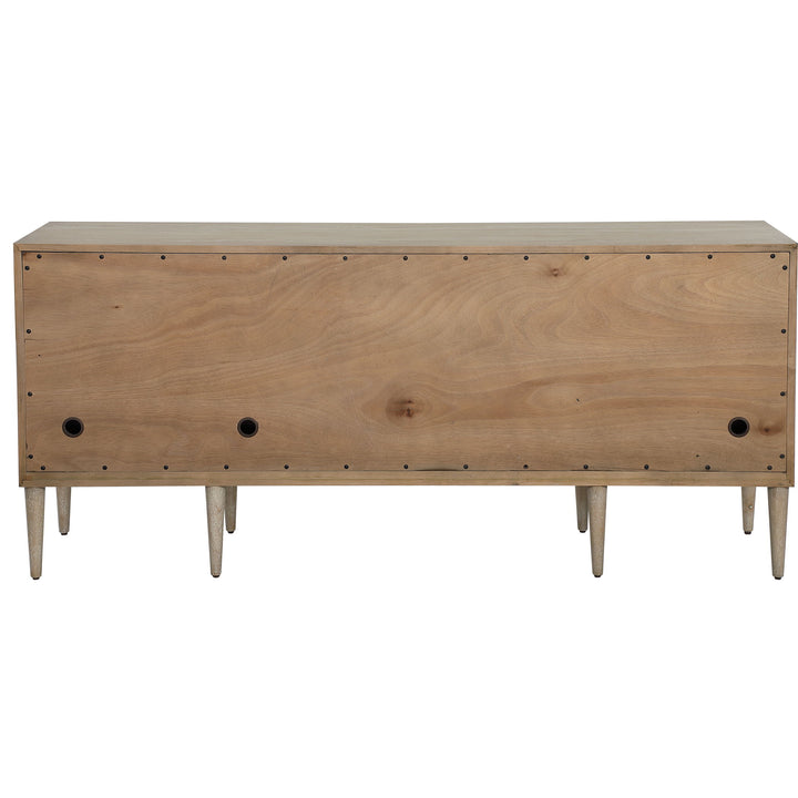 Tightrope - 4 Door Modern Sideboard Cabinet - White & Light Brown