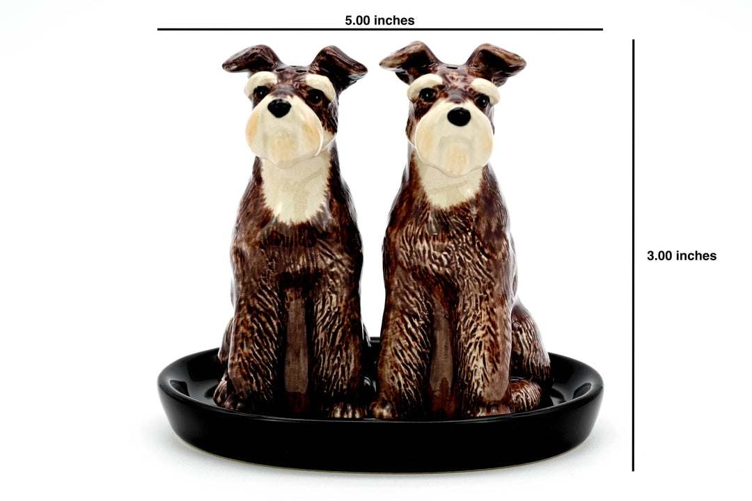 SP909 SALT AND PEPPER SHAKER Schnauzer