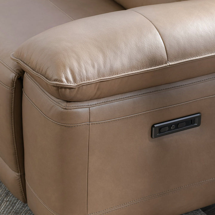 Branford - Power Recliner Sectional With LAF Chaise - Camel
