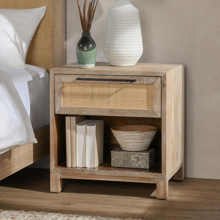 Jensen - 1 Drawer Nightstand - Taupe