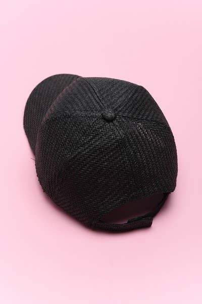 SUMMER WOVEN STRAW BASE BALL CAP  40HW604: IVORY