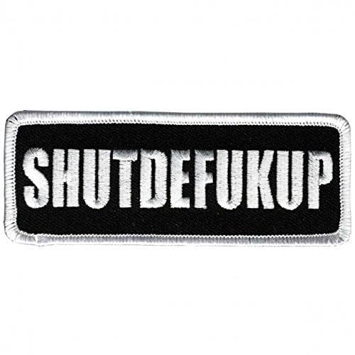 Shutdef@ckup Embroidered Patch – 4" x 2"