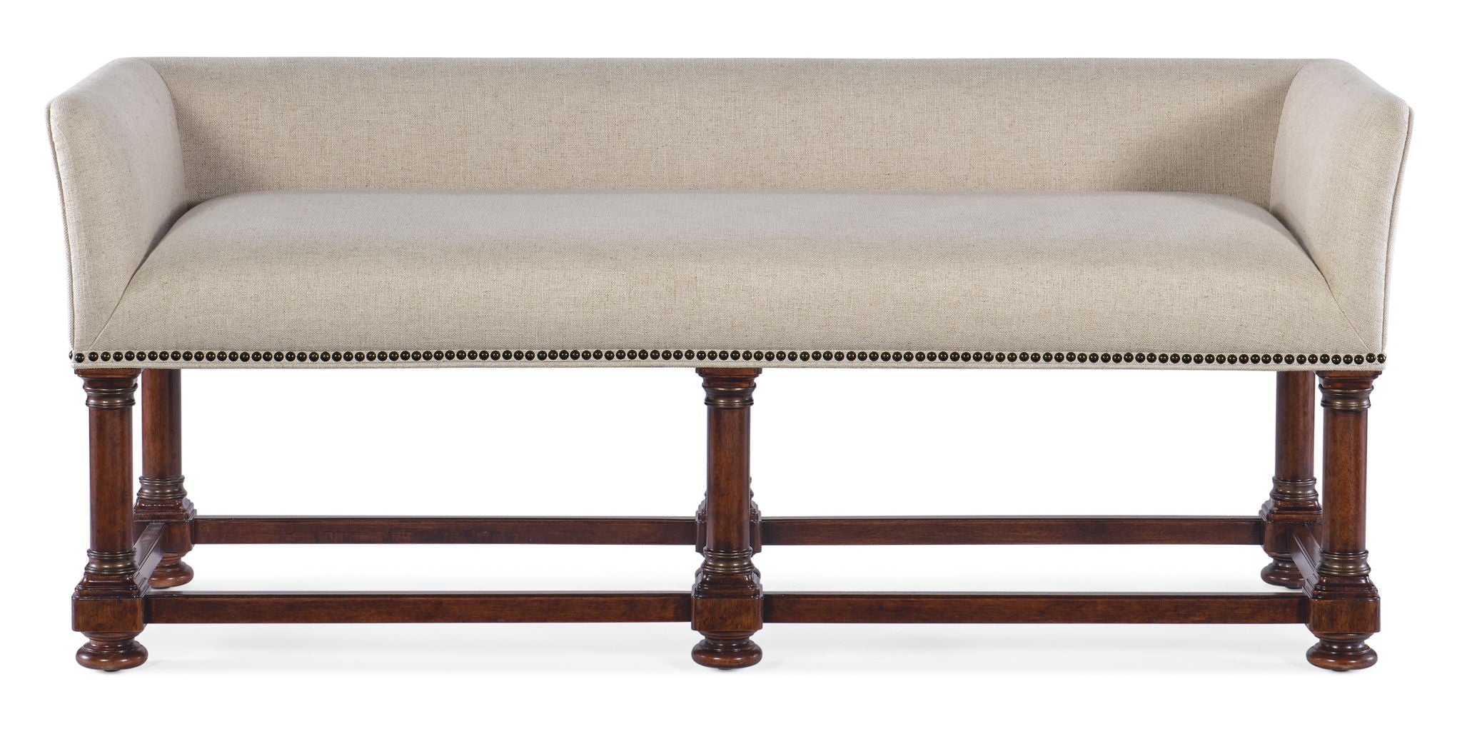 Charleston - Bed Bench - Dark Brown / Beige