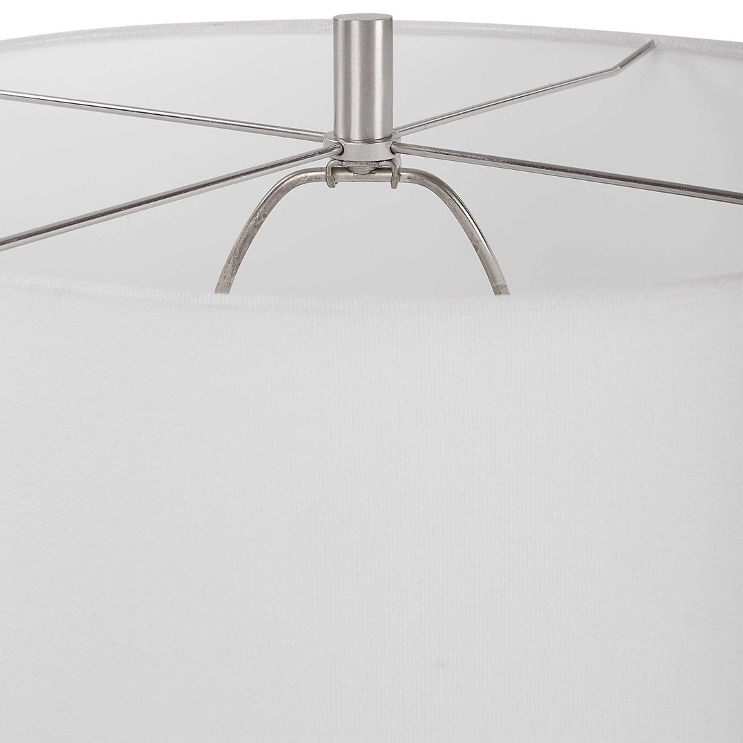 Loop - White Glaze Table Lamp