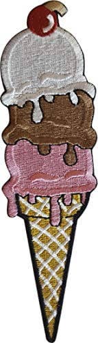 Triple Ice Cream Cone - Original Artwork " Patch – 1" x 3.7"