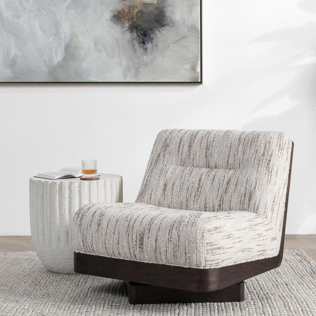Crandall - Swivel Accent Chair - Cocoa Cream
