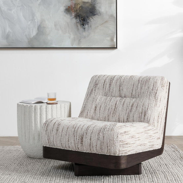 Crandall - Swivel Accent Chair - Cocoa Cream