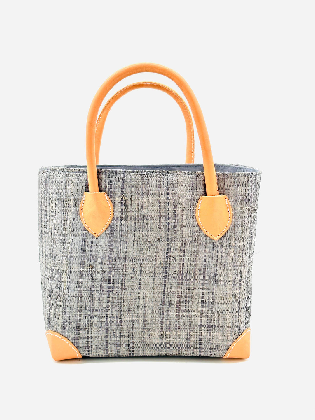 Augustine Straw Basket Bag: Small / Fuschia