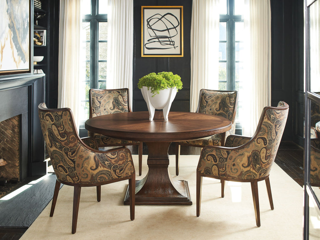 Silverado - Palo Alto Round Dining Table - Dark Brown