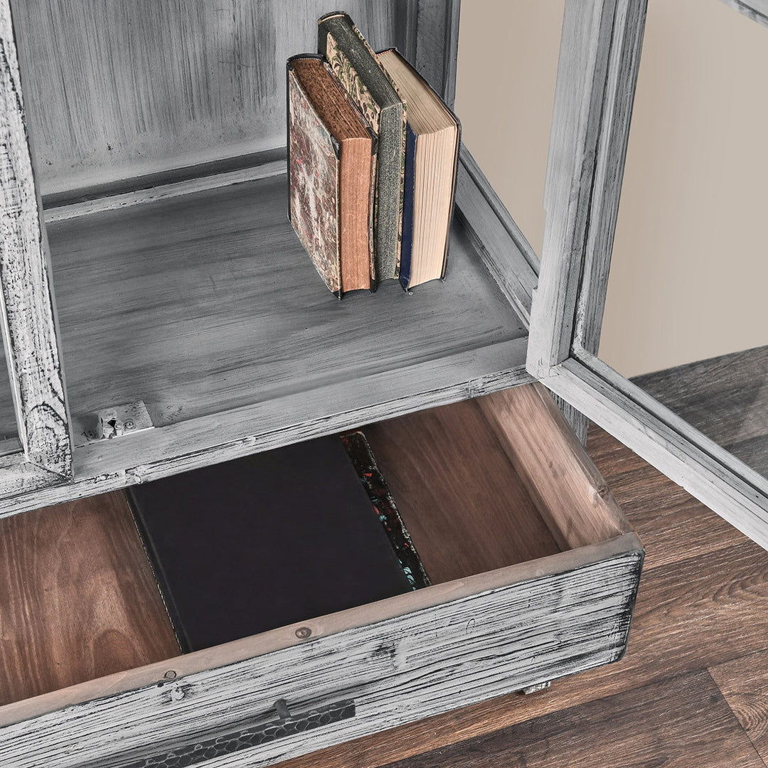 Simon - Tall Cabinet - Antique Blue