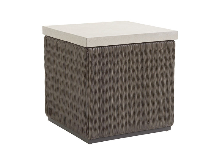 Cypress Point Ocean Terrace - Square End Table - Dark Brown