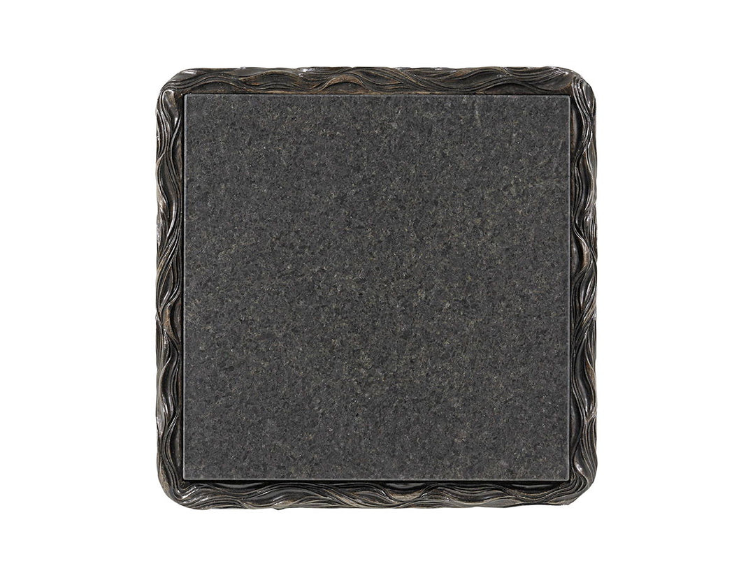 Shadow Play - Talk Of The Town Cube End Table - Dark Gray
