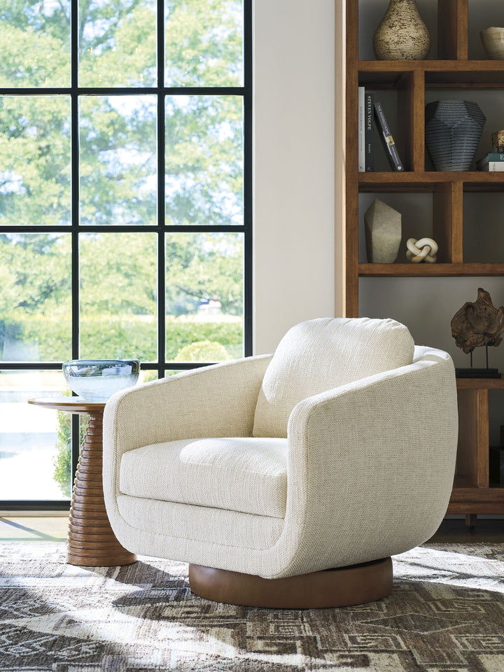 La Costa - Ortega Accent Table - Dark Brown / Beige