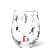 Skaters Stemless Wine Glass