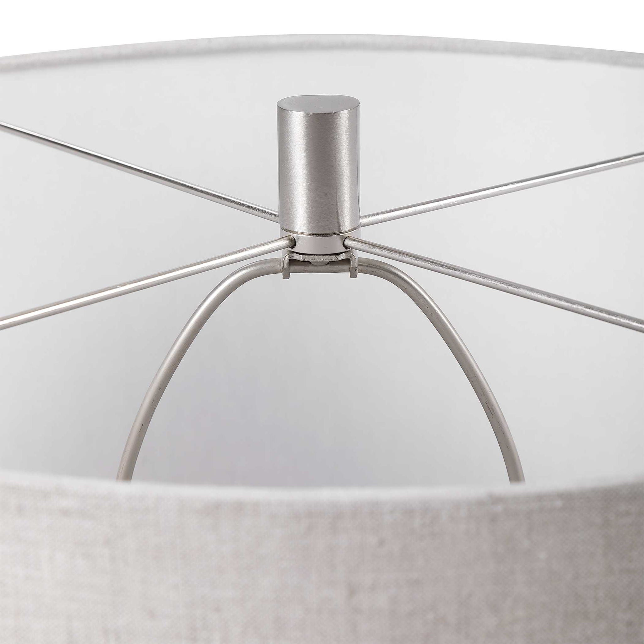 Whiteout - Mottled Glass Table Lamp - White