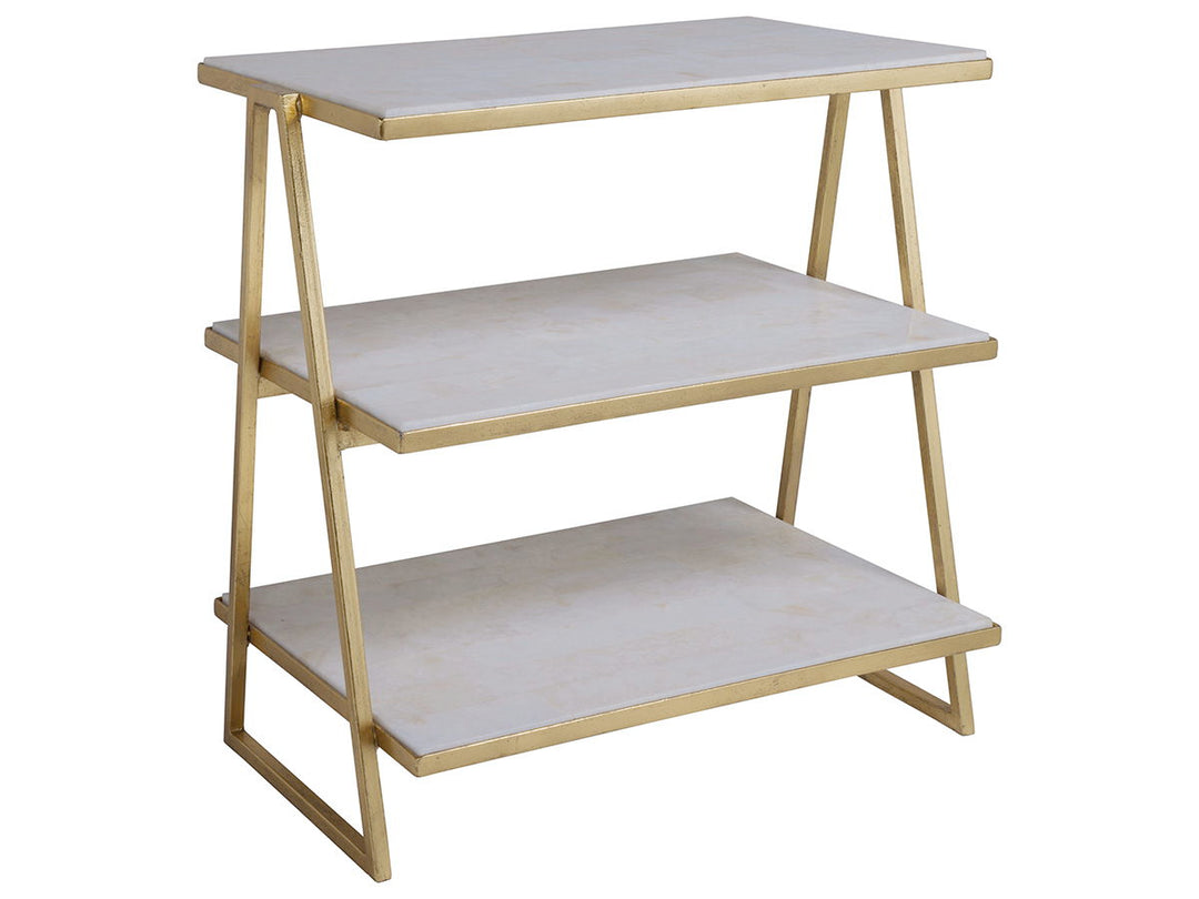 Signature Designs - Cumulus Capiz Triangular Tier Table