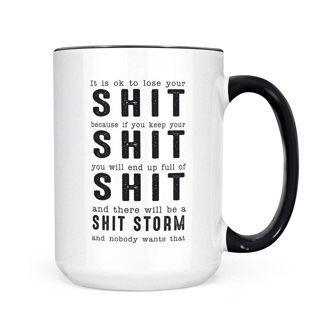 Shit Storm | 15oz Mug: Black Handle