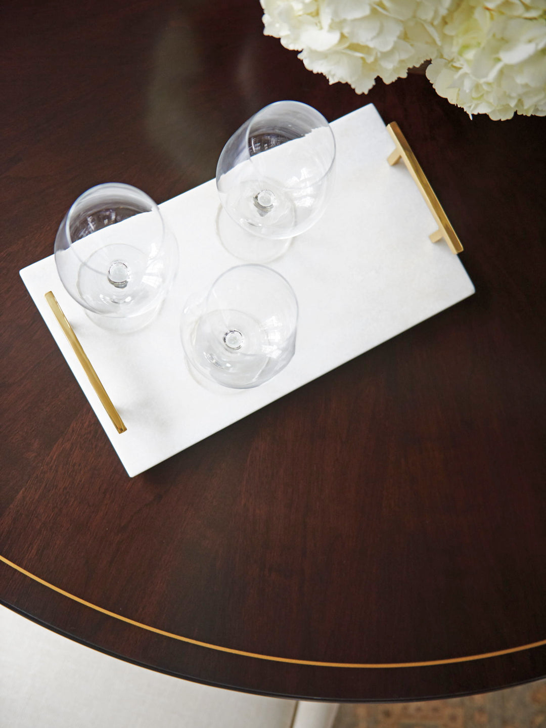Carlyle - Waldorf Round Dining Table - Dark Brown