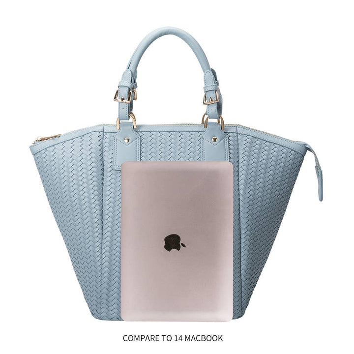 Valerie Recycled Vegan Large Top Handle Bag in Nude