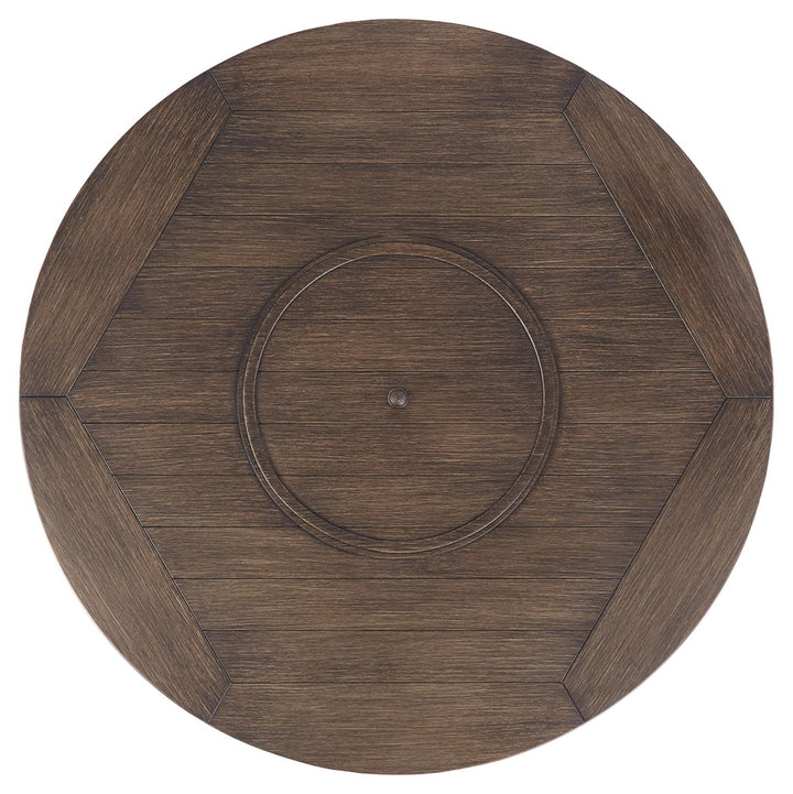Paradise Trail - Medium Brown - Round Fire Pit Table