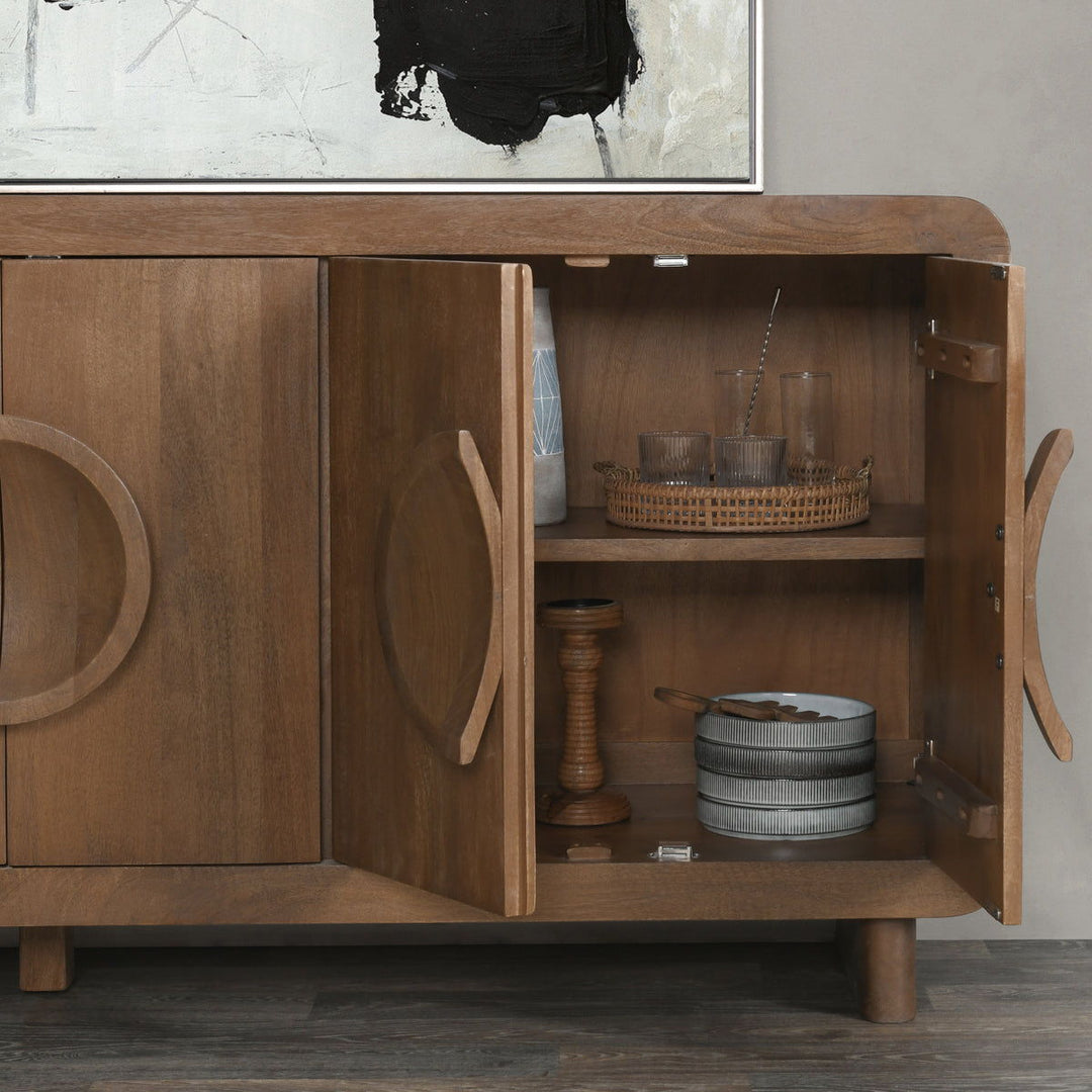 Vally - Wood 6 Door Buffet - Natural