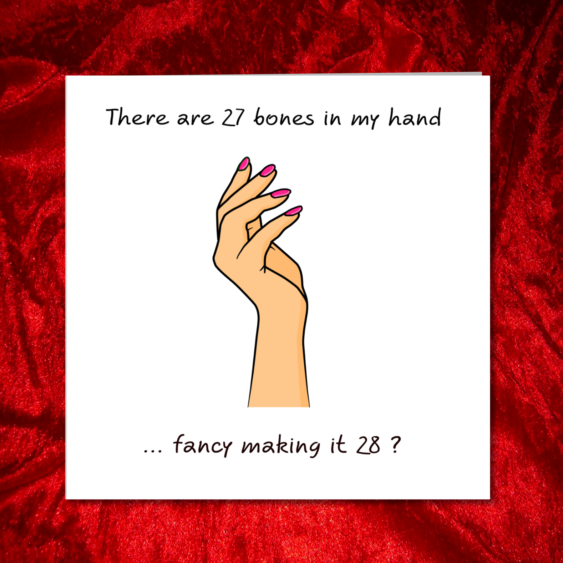 Naughty Anniversary, Birthday, Valentine's Day Card for boyfriend or husband. Funny cheeky card. Humorous adult rude risque love bone boner