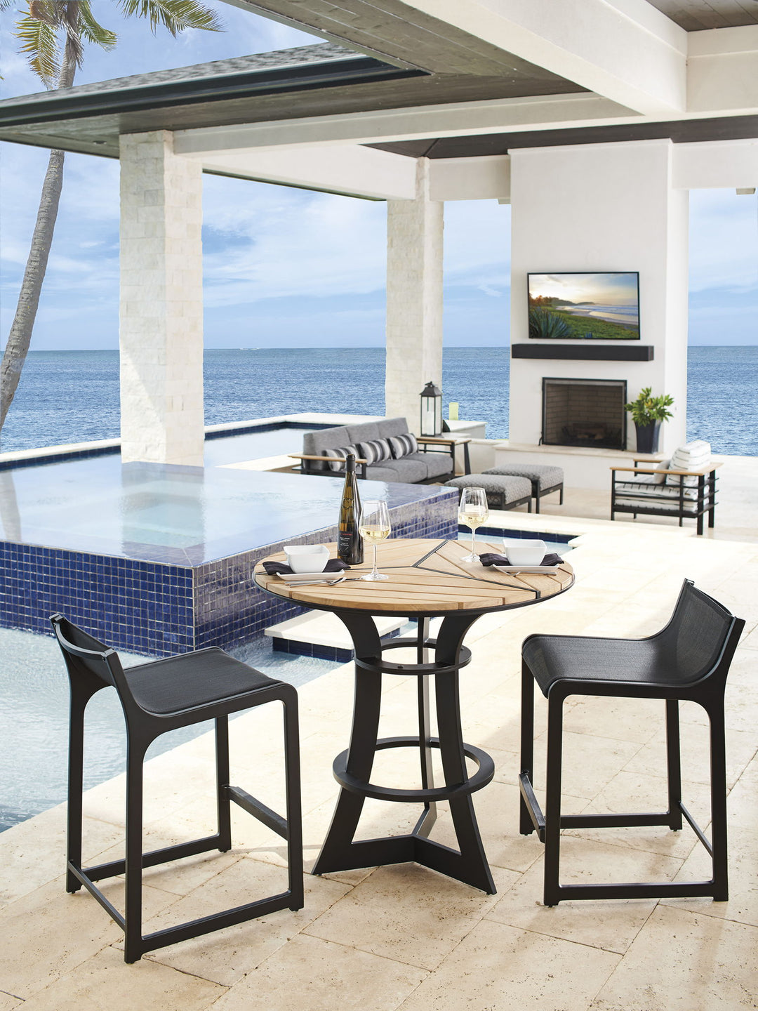 South Beach - Bistro Table - Dark Gray