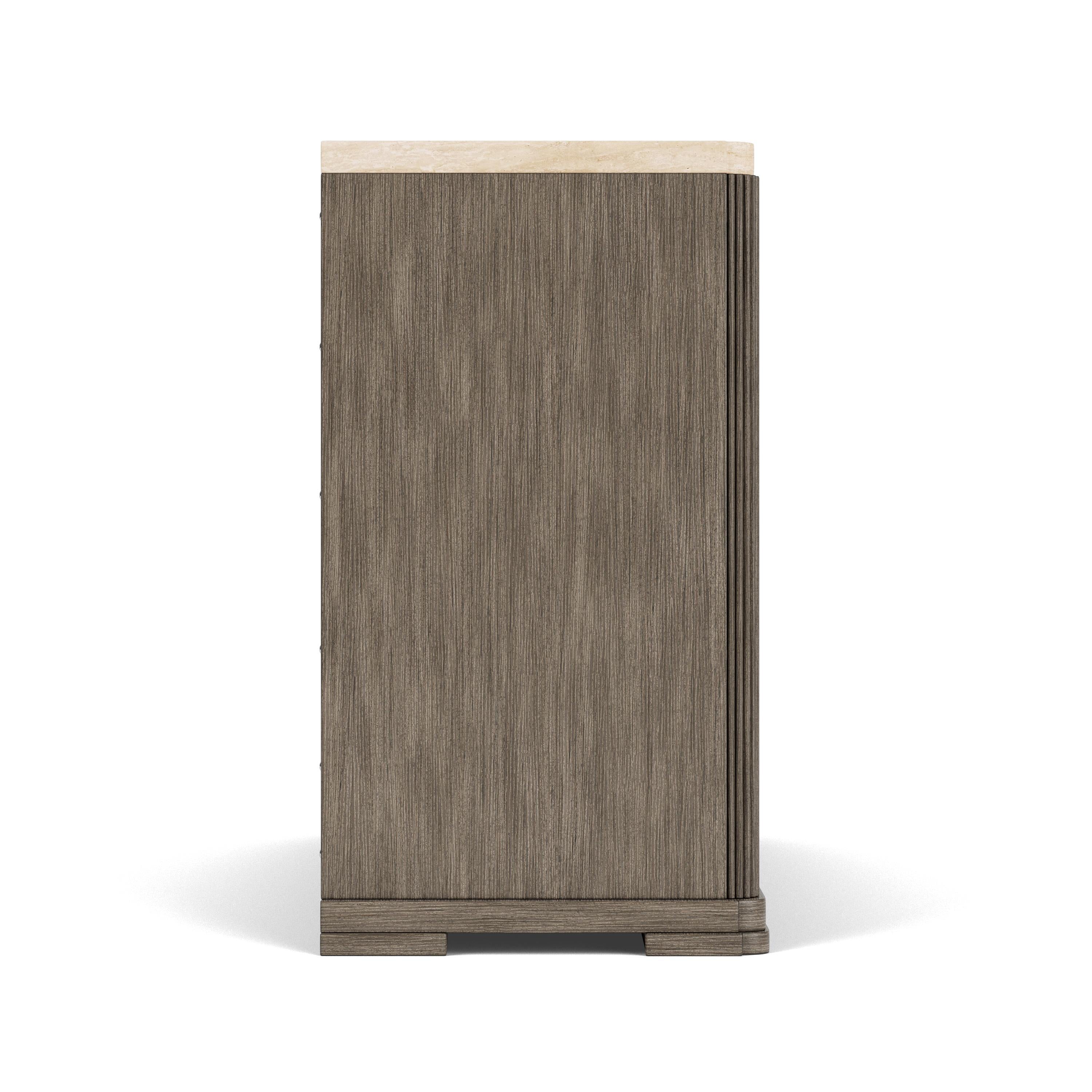 Sariel - Stone Top Server - Dark Brown