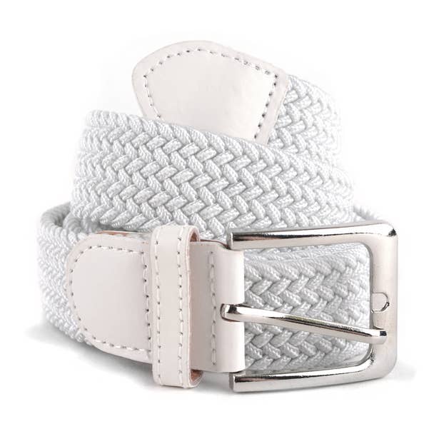 Men's Stretch Braided Woven Belts: OLI / L