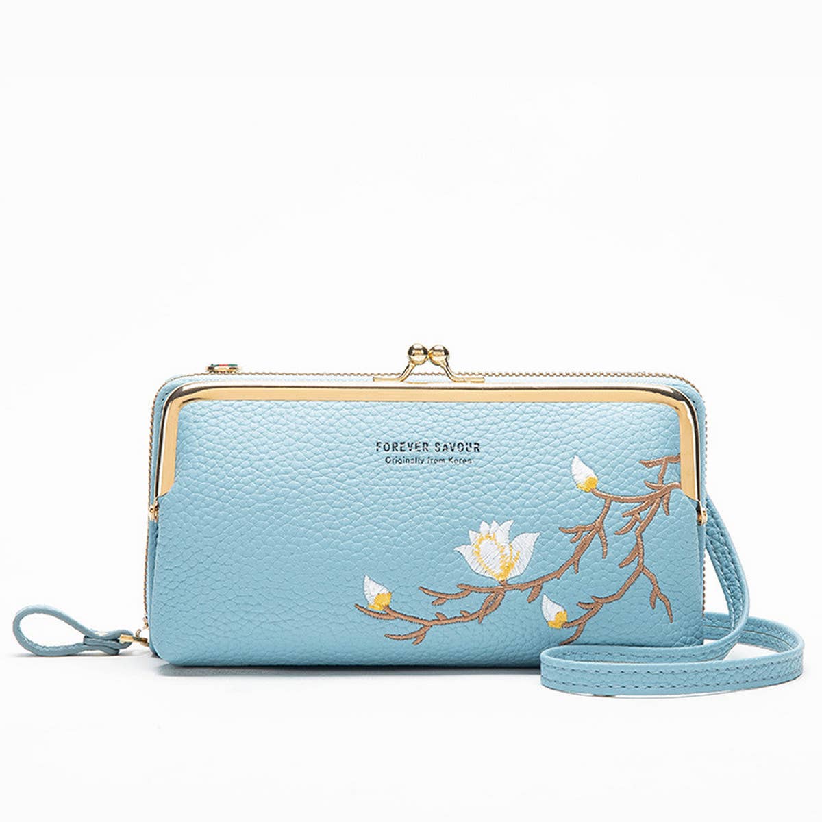 WOMEN FASHION EMBROIDERED CROSSBODY BAG_CWAB1641: Red / (OS) 1