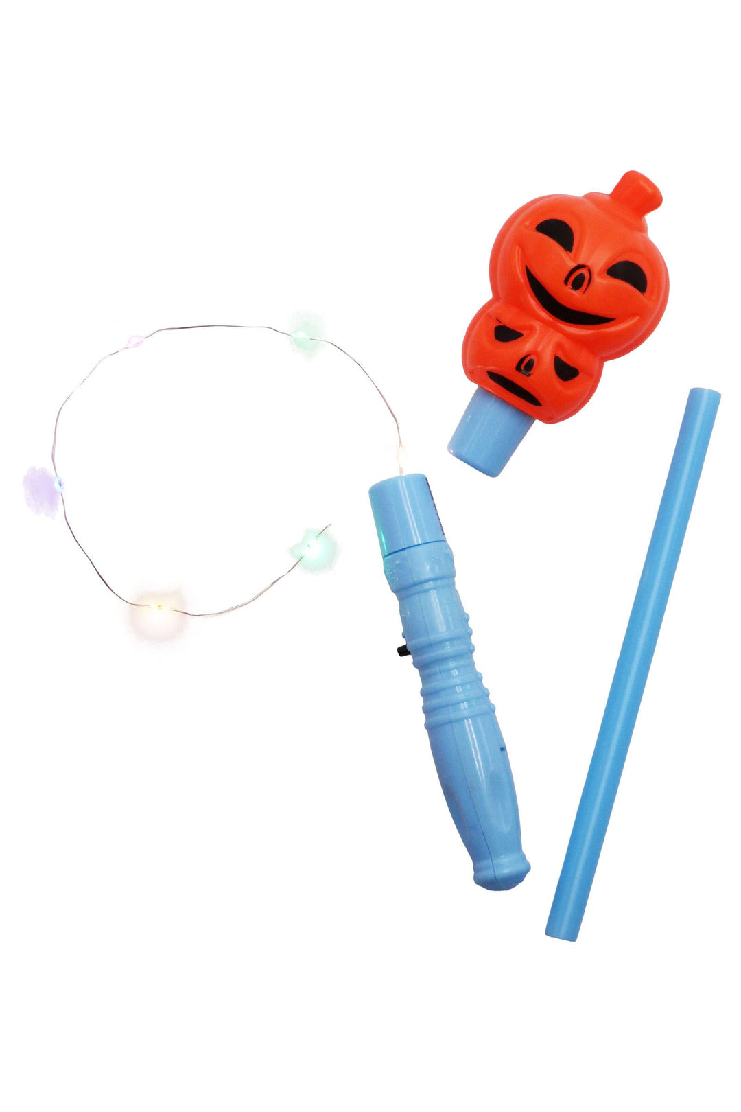 Halloween Pumpkin Skull Head Light Stick Wand: ASSORTED / ONE SIZE