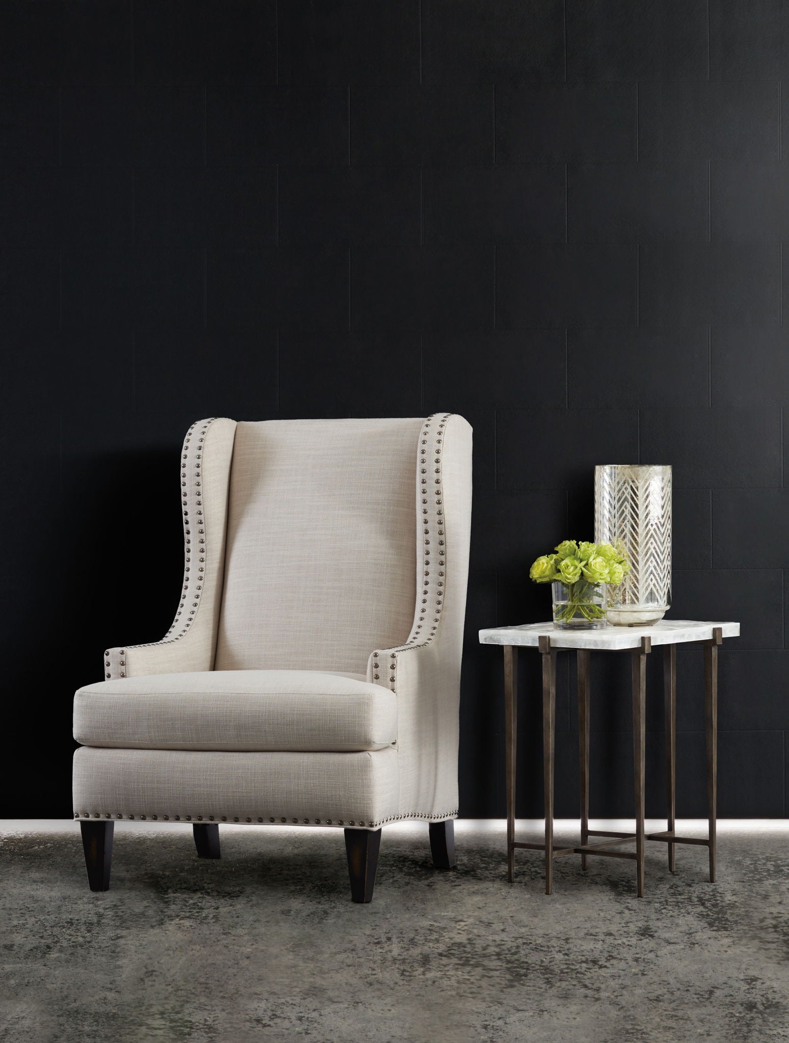 Melange - Bellis Accent Table - Gray